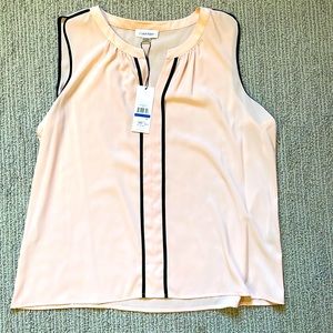 COPY - Calvin Klein light peachy-pink blouse, Size XL